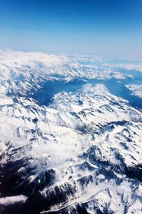 Snow covered mountain against sky