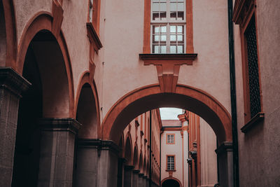 Low angle view of historical building