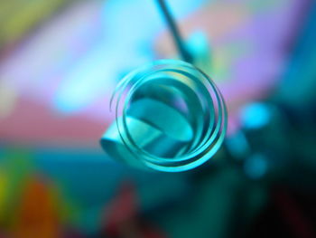 Close-up of glass on table