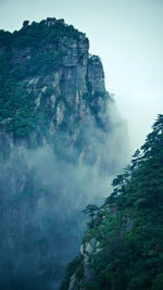 Scenic view of rocky mountains