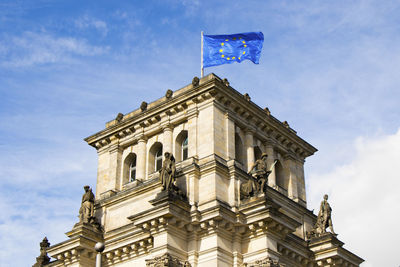 Low angle view of building against sky