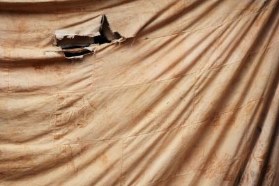 Full frame shot of clothes drying on desert