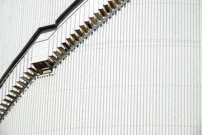 Row of spiral staircase