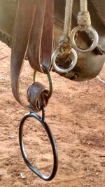 Close up of handle