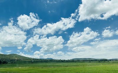 Scenic view of landscape against sky