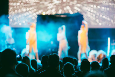 Crowd at music concert