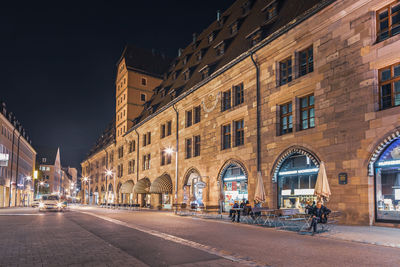 City street at night