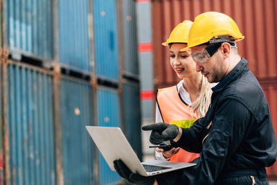 Man working on laptop