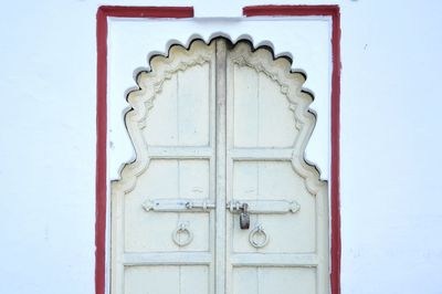 Close-up of door handle