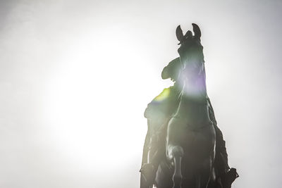 Low angle view of statue