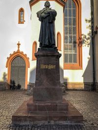 Statue of historic building