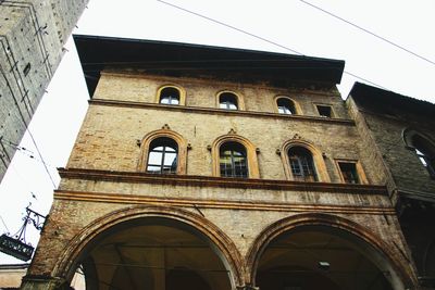 Low angle view of building against sky