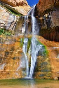 Lower calf creek falls waterfall colorful grand staircase escalante national monument boulder utah