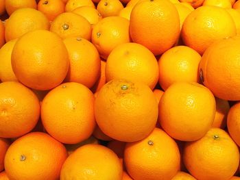 Full frame shot of oranges in market