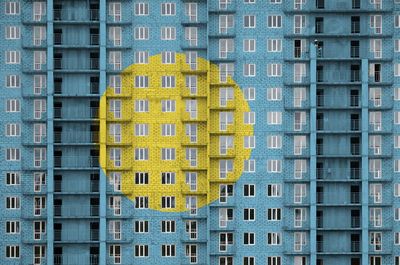 Low angle view of building in city