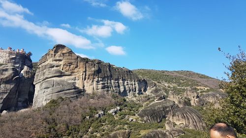 Rock formations on landscape