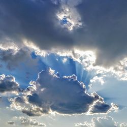 Low angle view of clouds in sky