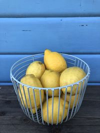 Close-up of fruits in basket