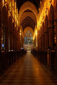 Interior of church