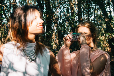 Portrait of a smiling young woman