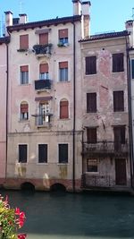 View of buildings in canal