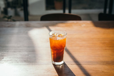 Close-up of drink on table