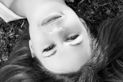 Close-up portrait of woman