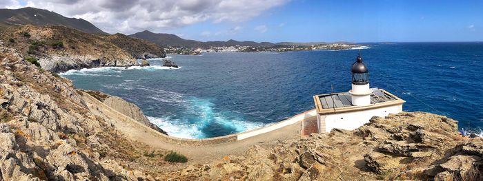 Panoramic view of sea against sky