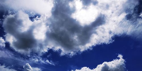 Low angle view of clouds in sky