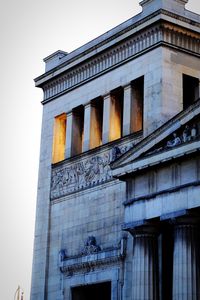 Low angle view of historical building