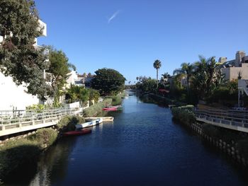 Scenic view of river against clear sky