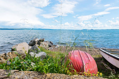 Scenic view of sea against sky