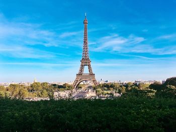 View of the eiffel tower in paris