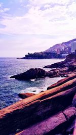 Scenic view of sea against sky