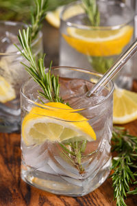 Close-up of drink on table