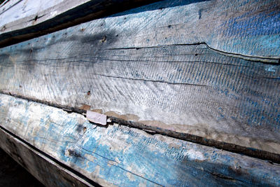 Full frame shot of wooden log