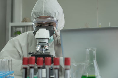 Portrait of worker working