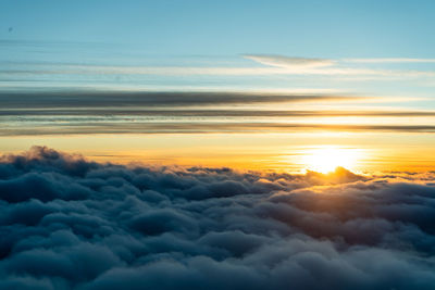 Scenic view of cloudscape during sunset