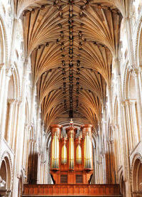 Low angle view of ceiling of building