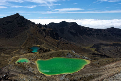 Emerald lake tongariro new zealand