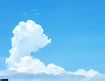 White clouds in blue sky