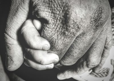 Close-up of human hand