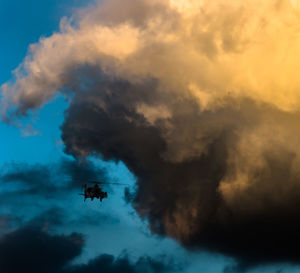 Low angle view of cloudy sky