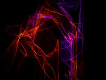 Light trails over dark background