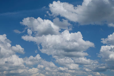 Low angle view of clouds in sky