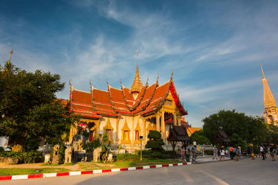 Temple against sky