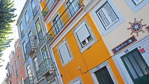 Low angle view of residential building