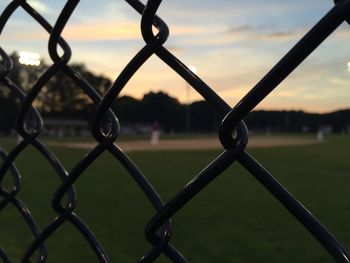 Close-up of chainlink fence
