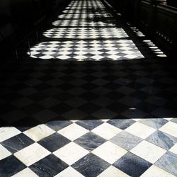 Close-up of tiled floor