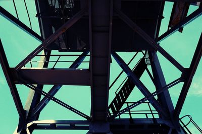 Low angle view of bridge against sky